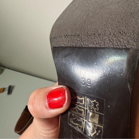 Vintage Aldo made  in Poland leather cognac booties y2k glam western 39 - Picture 11 of 11